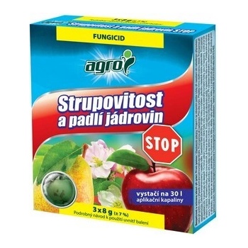 Agro Strupovitost a padlí jádrovin STOP 3x8 g