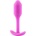 b-Vibe Snug Plug 1 - анален плъг с вътрешно тегло (55 g, розов)