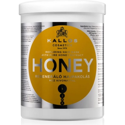 Kallos KJMN Professional Honey интензивна хидратираща маска за суха и увредена коса 1000ml