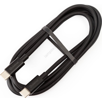 Platinet USB кабел USB-C / USB-C съединител 100W 1, 5m черен (PL0553)