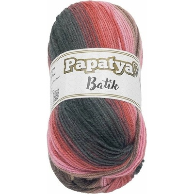 Priadza Bellatex Papatya Batik 100g, 554-27 šedá, ružová (10130)