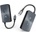ADAM elements Casa Hub PDC501 - USB-C хъб с 2 USB изхода, USB-C порт и четец за карти памети за устройства с USB-C порт (тъмносив)