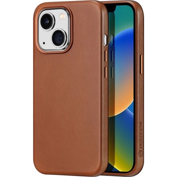 Dux Ducis Кожен кейс Dux Ducis Naples за iPhone 14 Plus, съвместим с MagSafe, кафяв (6934913034675)