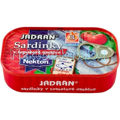 Jadran Sardinky v tomatové omáčce 125g – Zboží Dáma