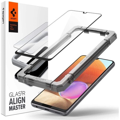 Spigen Glass. Tr Align Master Full Cover Tempered Glass - калено стъклено защитно покритие за целия дисплей на Samsung Galaxy A32 (черен-прозрачен)