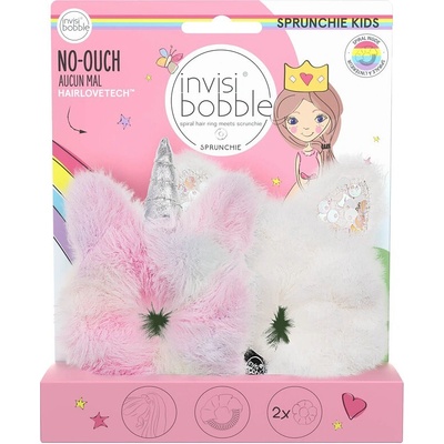 INVISIBOBBLE Kids SPRUNCHIE DUO Bunnycorn 2ks - Detské ozdobné gumičky do vlasov