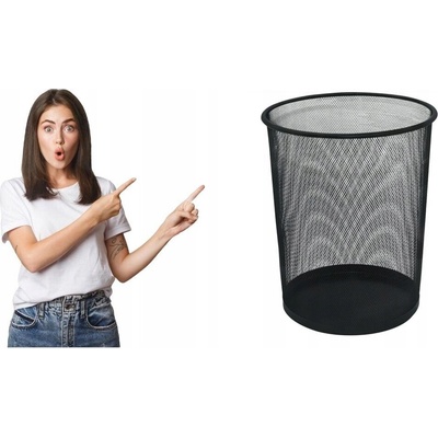 Q-connect Odpadkový kôš kovový 19 l čierny
