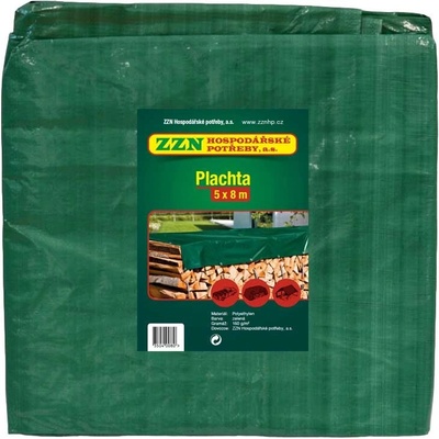 ZZN Plachta zakrývací PROFI 5x8 zelená, 150g/m2 35040080