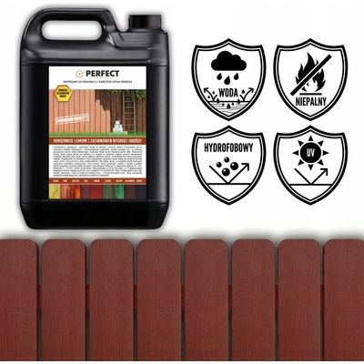 Impregnace na dřevo s barvou PERFECT WOOD 10 L CEDR 120 m2