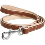 COLLAR Кожен повод Collar Soft - 122см, 13мм - кафяво - бежово