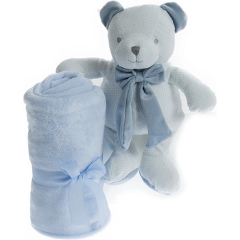 Gamberritos Одеало 80х110 + играчка Мече, синьо (108811)