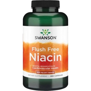 Image 1 of Swanson Flush Free Niacin 500 mg [240 капсули]