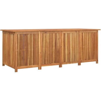 Градинска кутия за съхранение 200x80x75 см акациево дърво масив