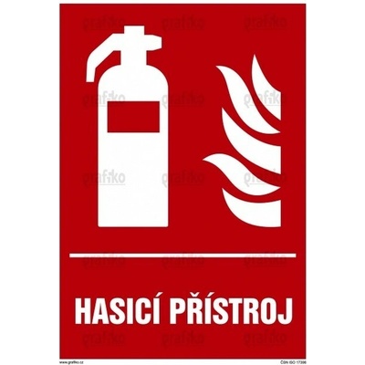 Grafiko | Hasicí přístroj - Text obrázku Hasicí přístroj, Materiál Hliník, Rozměr 297x210mm