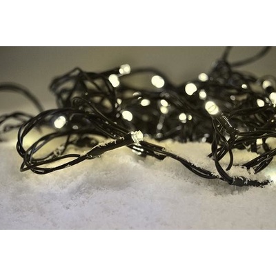 Solight LED vánoční řetěz 3m 20 LED 3 x AA teplé bílé světlo zelený kabel 1V50-WW