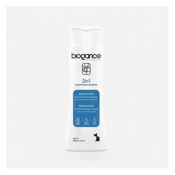 BIOGANCE 2 in 1 shampoo - Антистатичен шампоан за кучета с балсам 250 мл