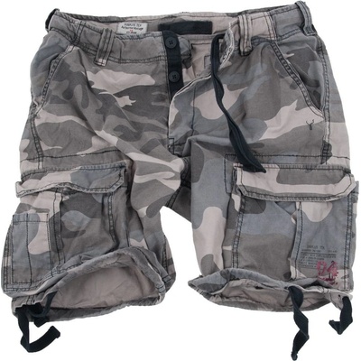 Airborne vintage shorts black camo