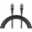 Dudao L3CL USB-C - Lightning 30W плетен кабел 1, 2 м - черен (6976625333073)