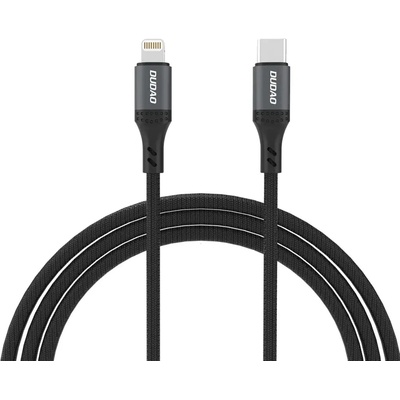 Dudao L3CL USB-C - Lightning 30W плетен кабел 1, 2 м - черен (6976625333073)