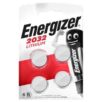 Image 1 of Energizer Бутонна батерия литиева ENERGIZER CR2032. 3V, 4pk блистер (ENERG-BL-CR2032-4PK)