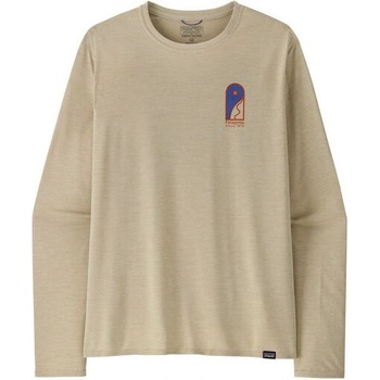 Patagonia M's L/S Cap Cool Daily Graphic Shirt - Lands Размер: L / Цвят: бежов