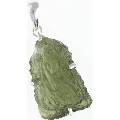 My Moldavite Stříbrný přívěsek s přírodním vltavínem SM12011