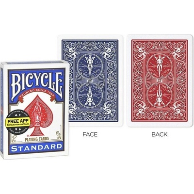 Kúzelnícke karty Bicycle Double Back červené/modré