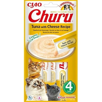 Churu cat mäsové pyré tuniak syr 56 g
