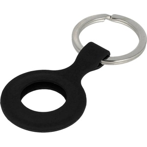  Силиконов ключодържател за Apple AirTag - Tel Silicone Keyring (черен)