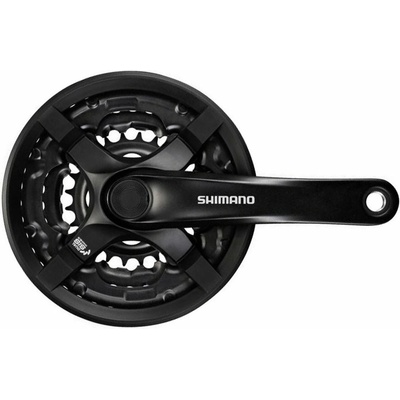Kliky SHIMANO Tourney FC-TY501-L 175mm 42-34-24 zubů, černé s krytem, v krabičce