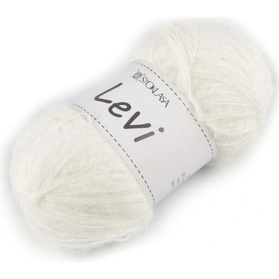 Připlétací a pletací příze Levi 50 g Varianta: 2 krémová nejsvět., Balení: 1 ks 58810/150560/271654