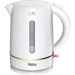 Voltz Електрическа кана Oliver Voltz Daisy OV51230W, 2200W, 1.7 л, Автоматично изключване, Бял (55OV51230W) - topmarket Електрически кани