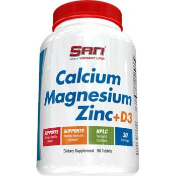 Image 1 of SAN Nutrition Calcium Magnesium Zinc + D3 [90 Таблетки]