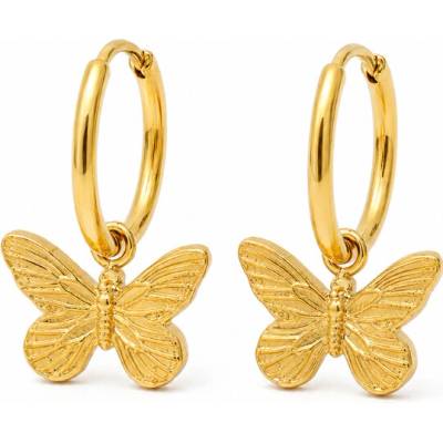 Olivie 10248 Náušnice MOTÝĽ GOLD