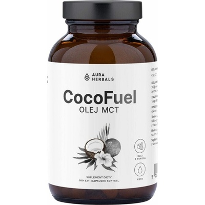 Aura Herbals Coco Fuel MCT olej 2000 mg 100 kapsúl