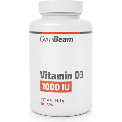 Gymbeam Vitamín D3 1000 IU 60 kapslí