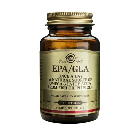 Solgar Хранителна добавка Омега 3 EPA - GLA , Solgar EPA - GLA 30 Softgels