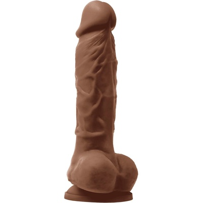 NS NOVELTIES COLOURS PLEASURES VIBE 5 PALCOVÉ DILDO HNEDÉ