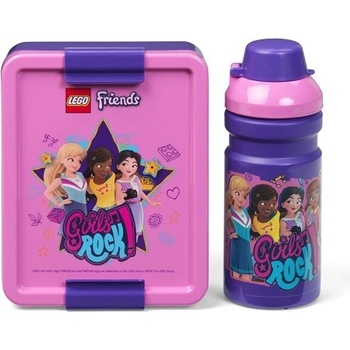 LEGO® Friends Girls Rock svačinový set láhev a box fialová