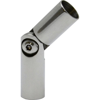 Spoj s kĺbom ø 12 mm (0-100°), leštená nerez AISI 304
