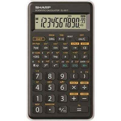 SHARP Kalkulačka vědecká EL-501TBWHL, 146 funkcí, SHARP