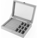 Fuzio Elegant šperkovnica Bethan Šedá