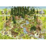 Heye - Puzzle Degano: Funky ZOO: Black Forest Habitat - 1 000 piese