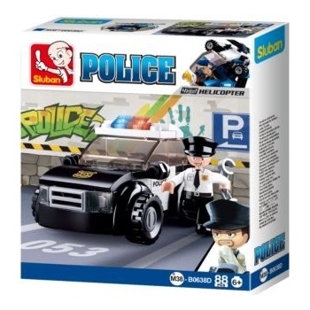 Sluban B0638D Policie Hlídkový vůz