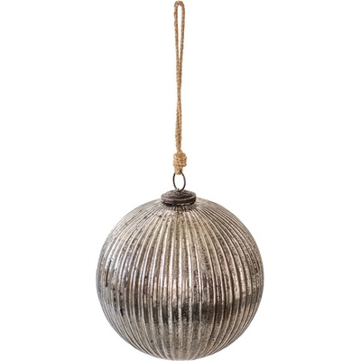 Clayre & Eef Skleněná vánoční ozdoba Éclat Bronze L 20*20 cm