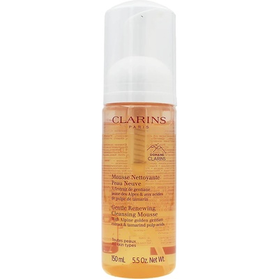 Clarins Gentle Renewing Cleansing Mousse нежна почистваща пяна за всички типове кожа 150 мл