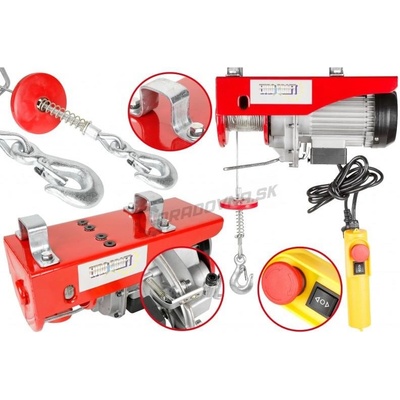 EUROCRAFT HJ207 Elektrický lanový naviják 400/800kg