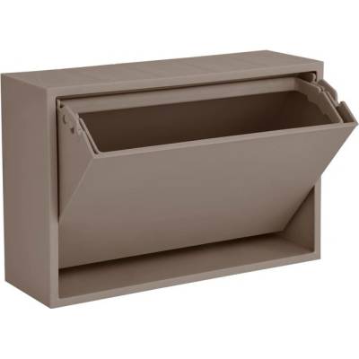 ReCollector Светлокафяво стенно кошче за боклук от рециклирана пластмаса Mini Box - ReCollector (100106-BrownS)