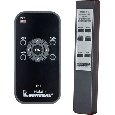 GENERAL Audio research ph-7 - дистанционно управление дубликат (ph-7)