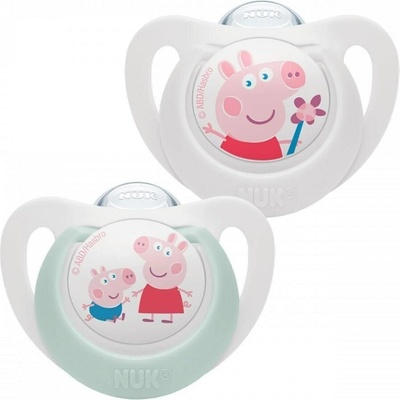 Nuk cumlík silikon Star Peppa Pig 2 ks 10177219